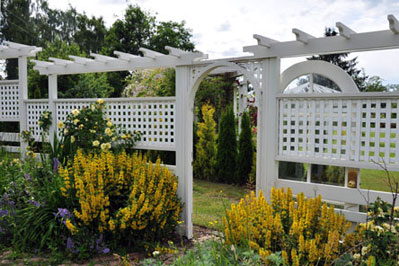 Vegetable garden entrance